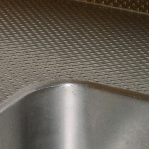 Vasca saldata su piano inox